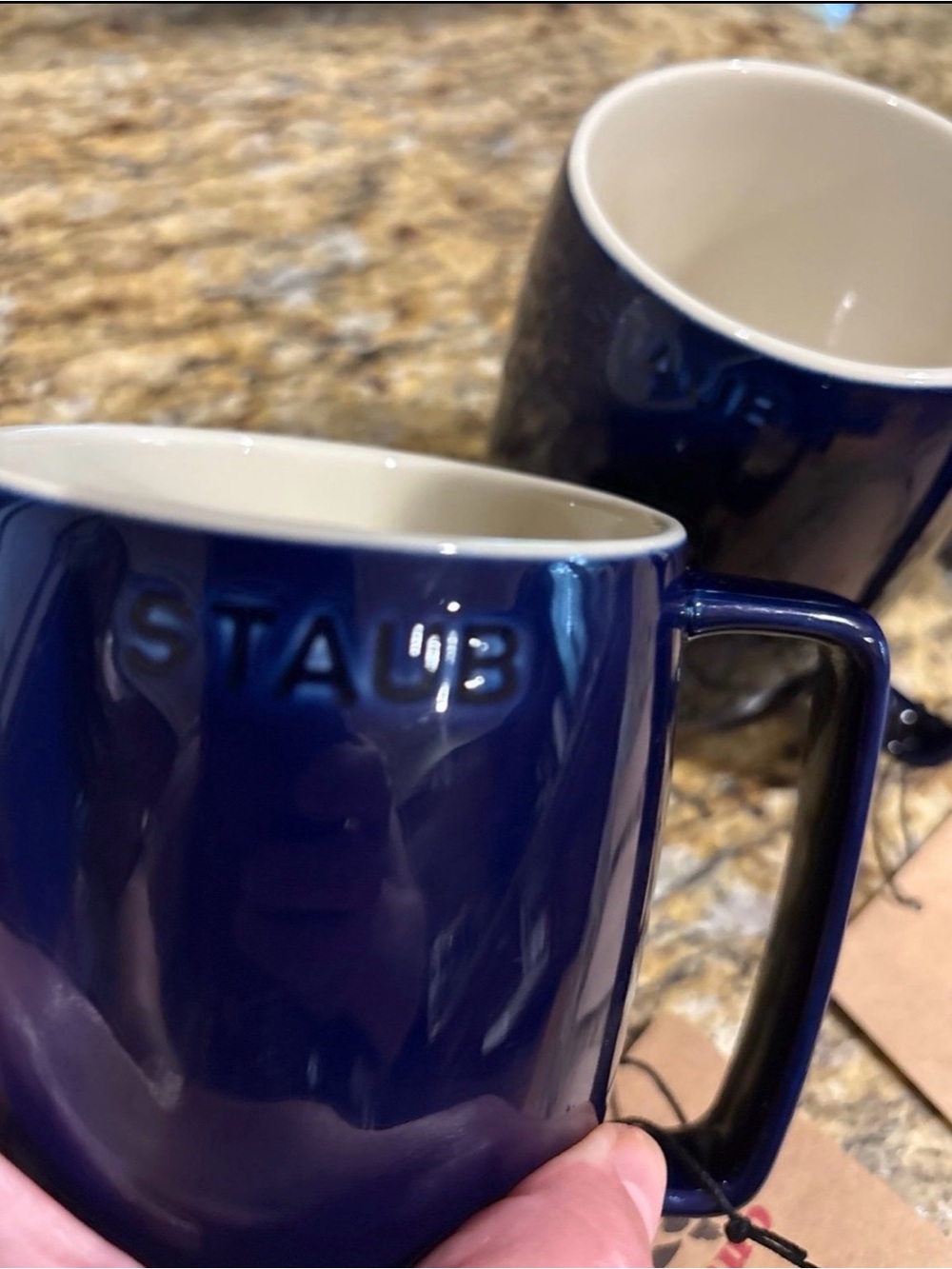 Staub Dark Blue Ceramic Mugs - Set of 3 - Picture 8 of 8